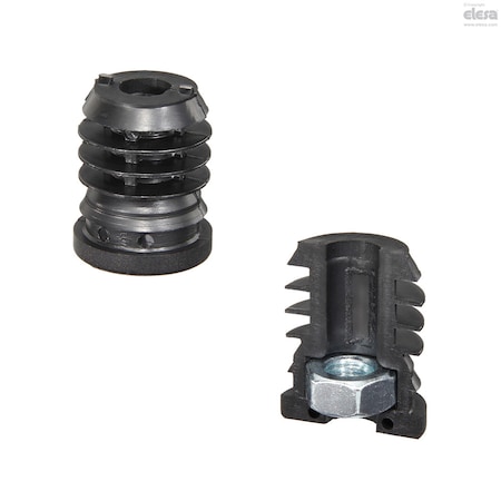 Elesa End-caps for round tubes, NDL.T-32x1.5-2-M8 NDL.T